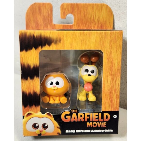 The Garfield Movie - Baby Garfield & Baby Odie 2 Pk Mini Collectible Figures - Picture 1 of 7